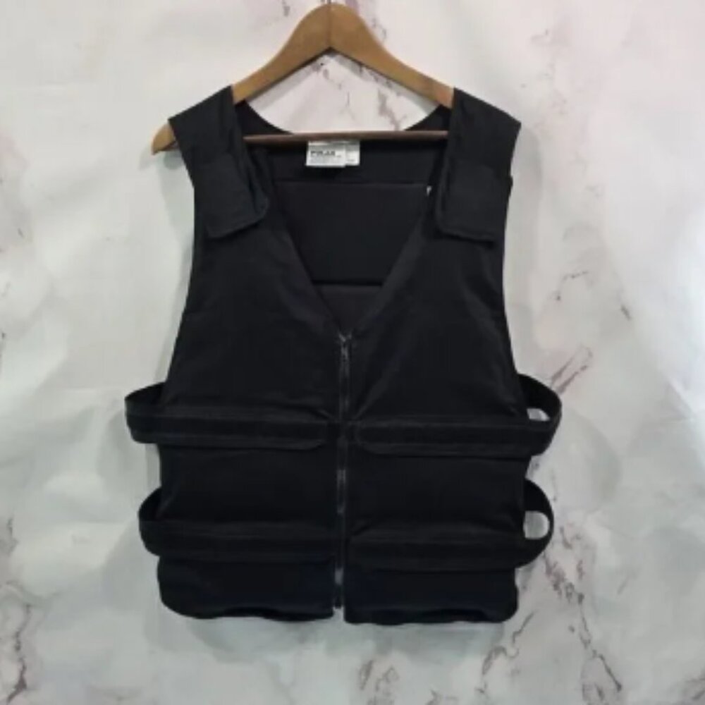 Polar Products Vest Large L XL Cooling Cold Ice Pack Heat Relief Black Adjust